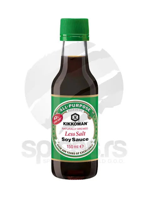 Kikoman soy sauce less salt 150ml