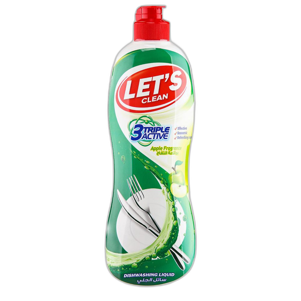 ليتس سائل جلي 750 مل تفاح