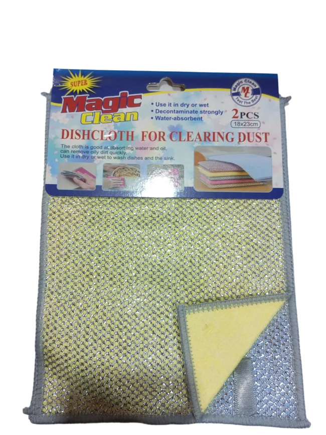 Magic clean dishcloth for clearing dust