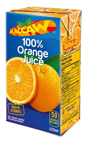 Maccaw orange juice 1L