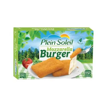 Plein soleil mozzarella burger 4pcs 400g
