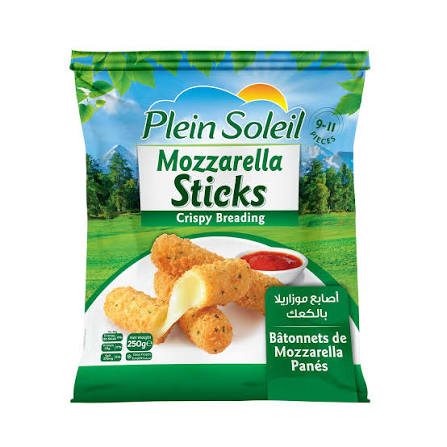 Plein soleil mozzarella sticks 250g