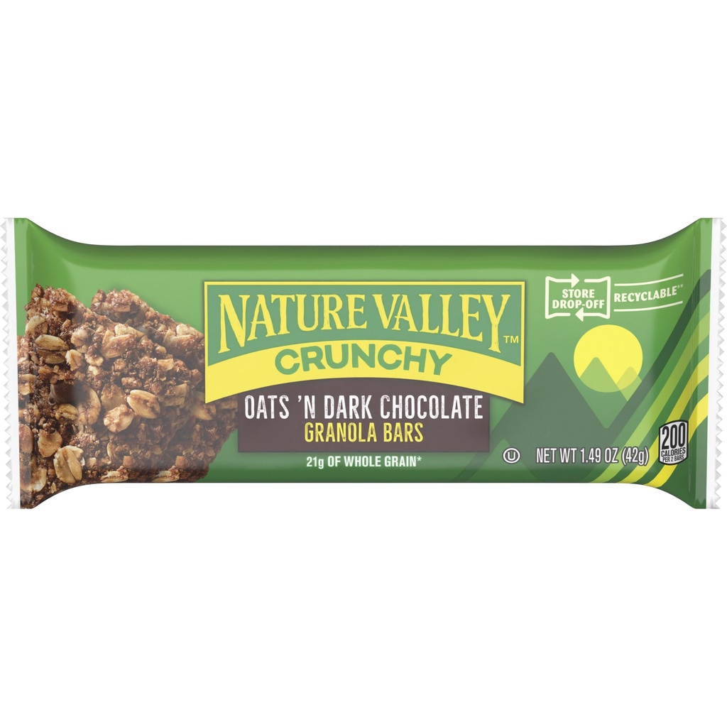 NATURE VALLEY oats& غامق شوكولاتة