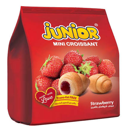 JUNIOR صغير CROISSANT فراولة 35g