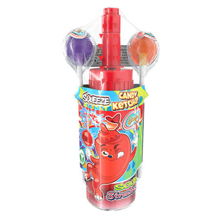 SQEEZE حلوى كاتشب حامض فراولة 83G