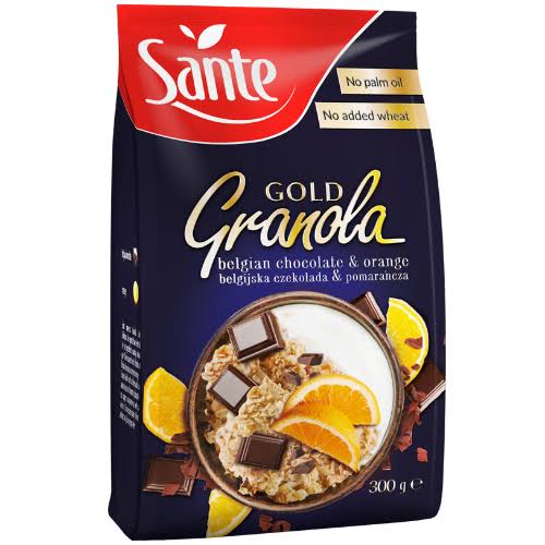 Sante gold granola chocolate and orange 300g