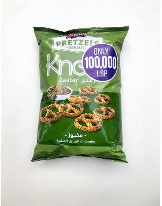 Snips pretzels knots zaatar
