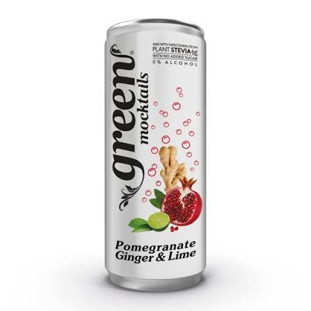 أخضر MOCKTAILS رمان زنجبيل ليمون أخضر 330ML