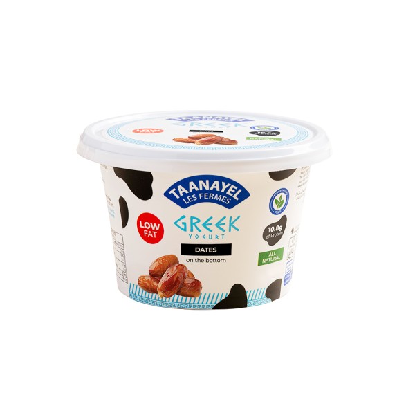 Greek yogurt taanayel with dates