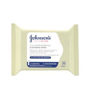 Johnsons wipes makeup remover all skin