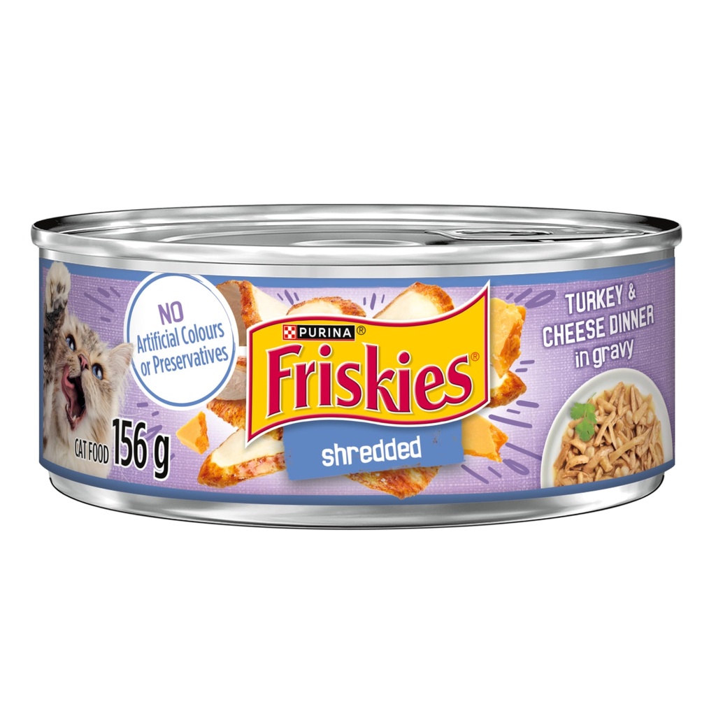 friskies ديك رومي & جبنة dinner في gravy 156 g
