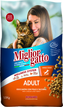 Miglior gatto chiken & ديك رومي كيس 100gr