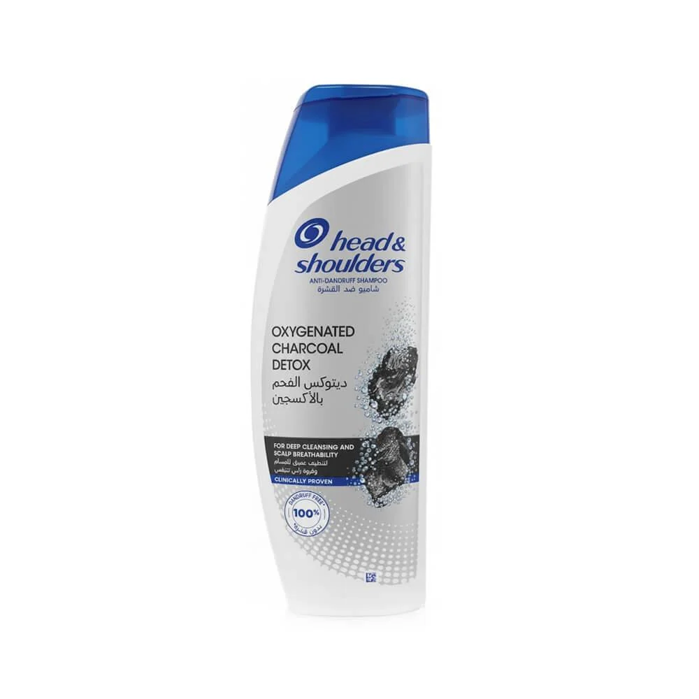 shampoo head shoulder oxygenated charcoal detox 400 ml