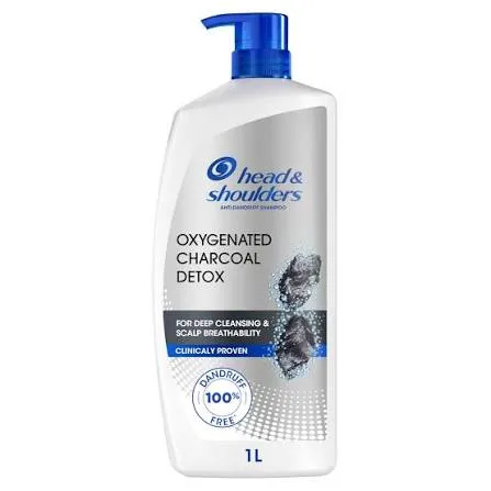 shampoo head soulders oxygenated charcoal detox 1l
