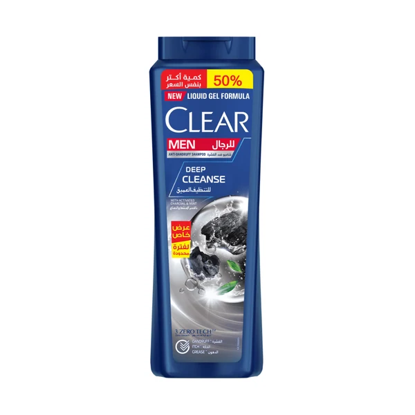 shampoo clear men deep cleans 540 ml