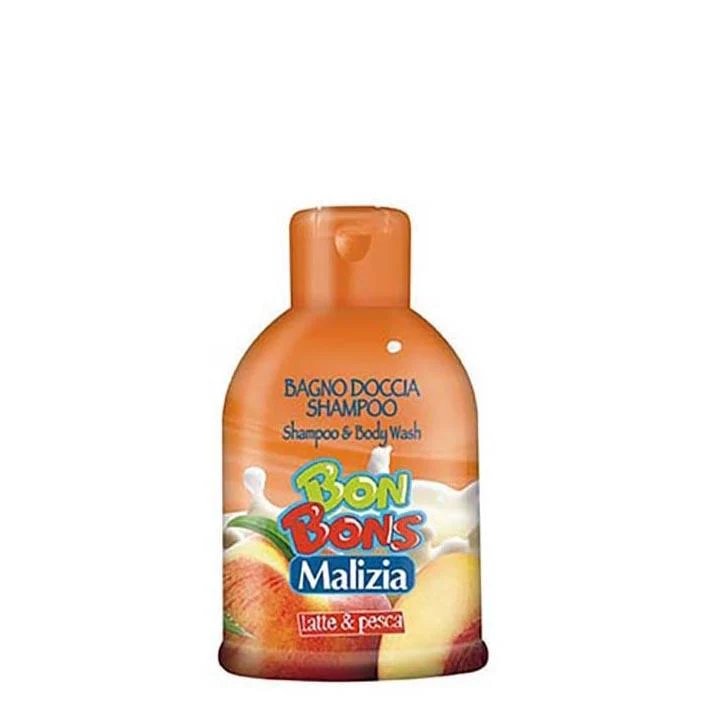 shampoo & body wash bonbons latte & pesca 400ml