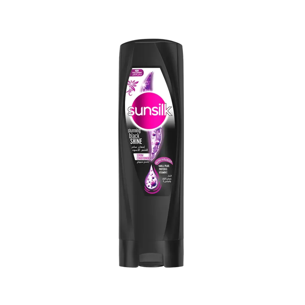 sunsilk conditioner stunning black & shine 350ml