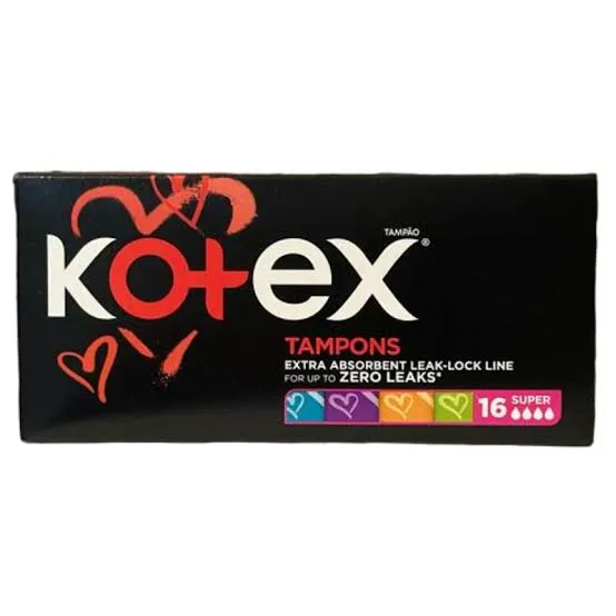 kotex tampons super *16