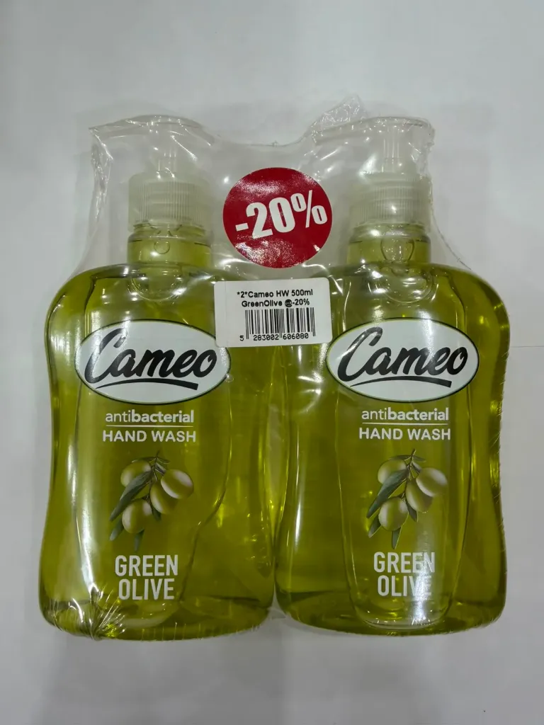 cameo hand wash green olive 500ml *2 -20%
