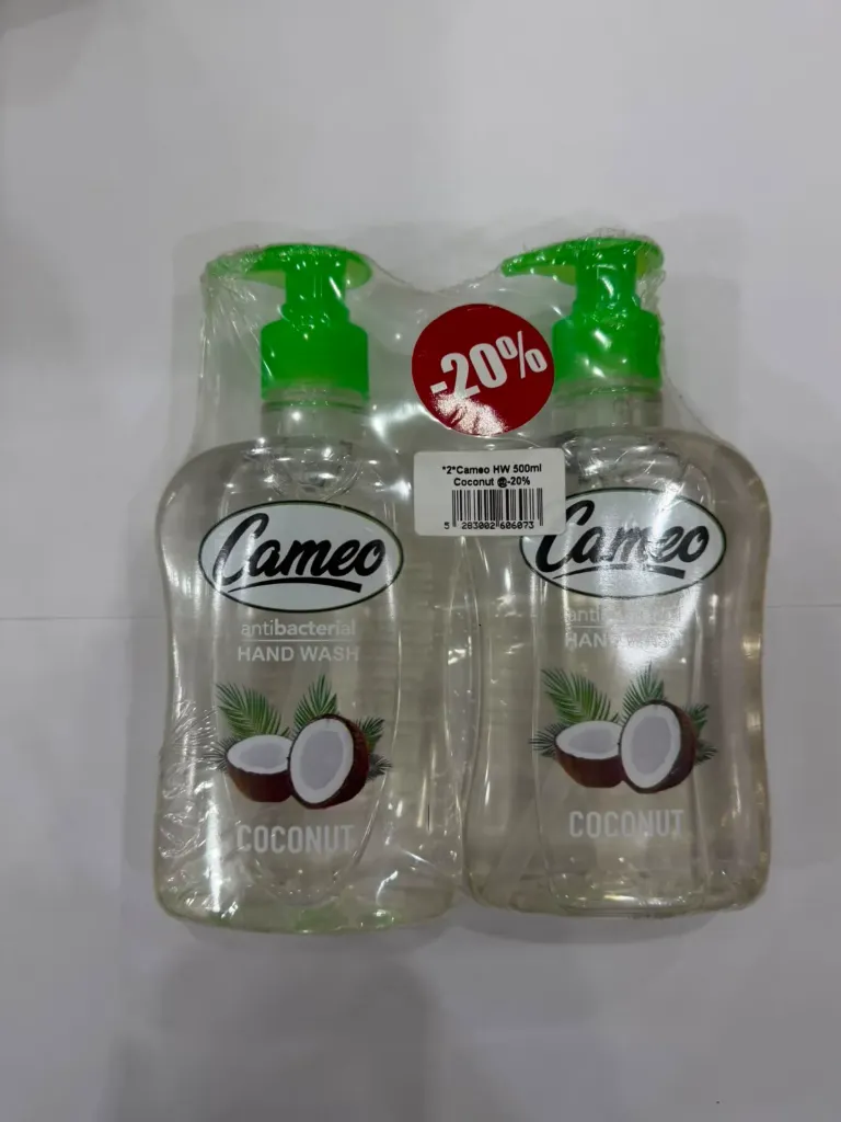 cameo hand wash coconut 500ml *2 -20%