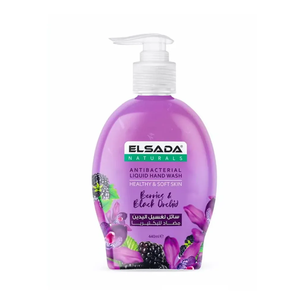 elsada hand wash berries & black drchid 440ml