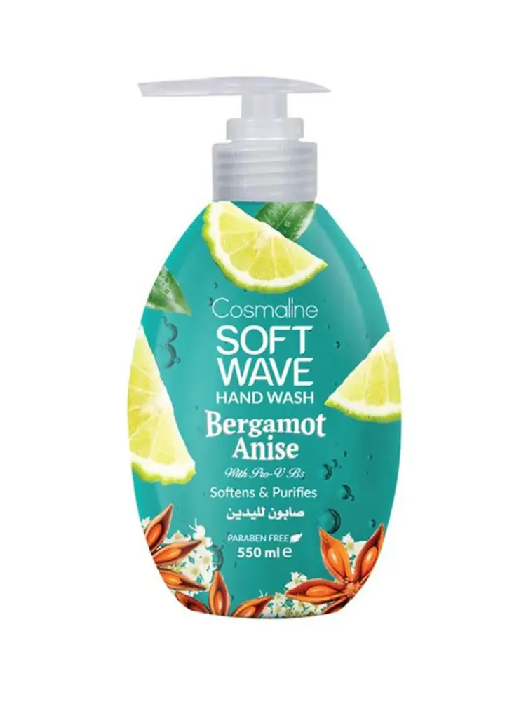soft wave hand wash bergamot anise 550ml