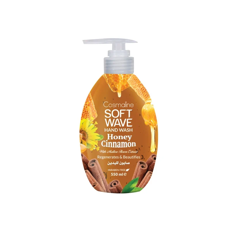 soft wave hand wash honey cinnamon 550ml