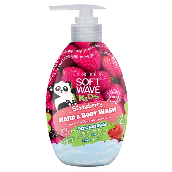 soft wave hand wash kids strawberry 550ml