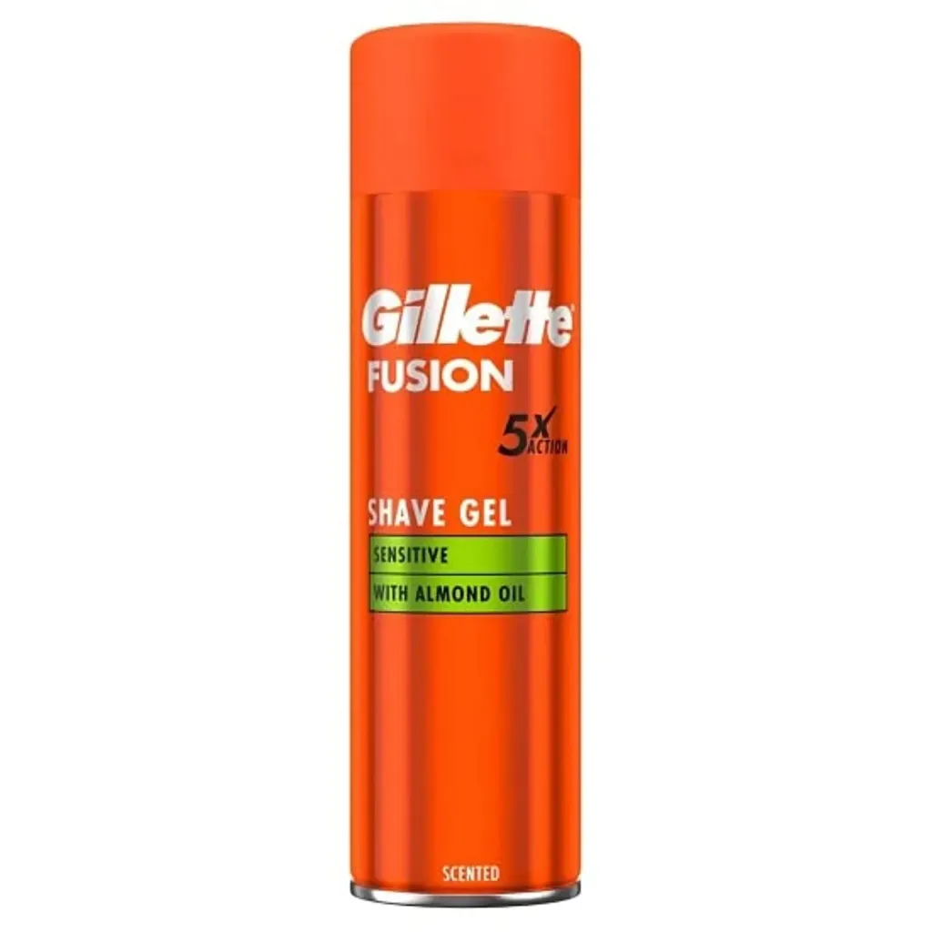 Gillette Fusion shave gel with almond oil