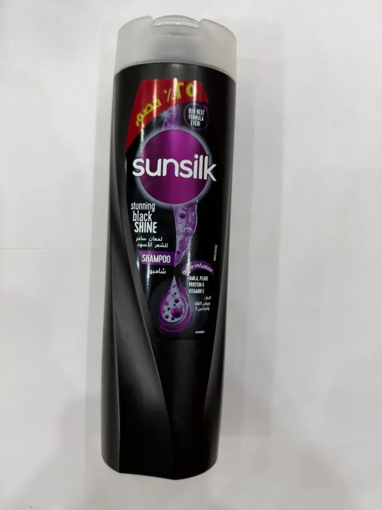 Sunsilk shampoo stunning black shine 350ml 25% free