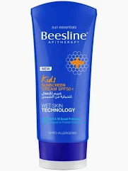 Beesline kids sunscreen cream wet skin