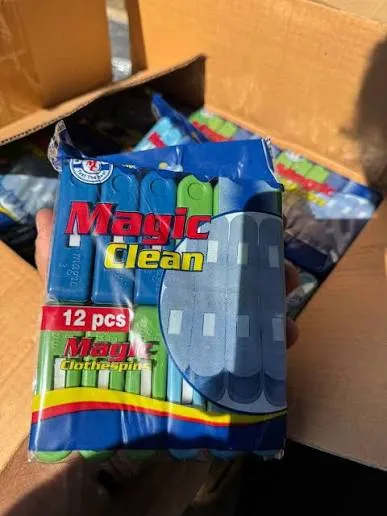 Magic clean clothespins *12