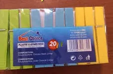 Best choice 20 plastic clohes pegs
