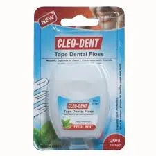 Cleo-dent tape dental floss 30ml fresh mint