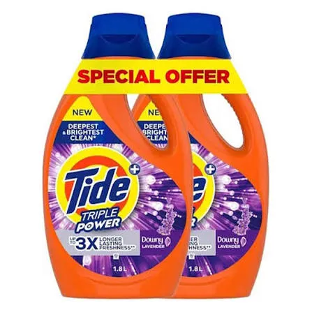 Tide gel 3kg*2 (5+1L free) lavender