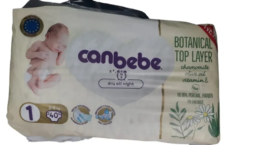 Canbebe size 1 (2-5)kg 40 diapers