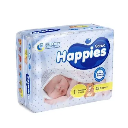 Happies 1 22 diapers