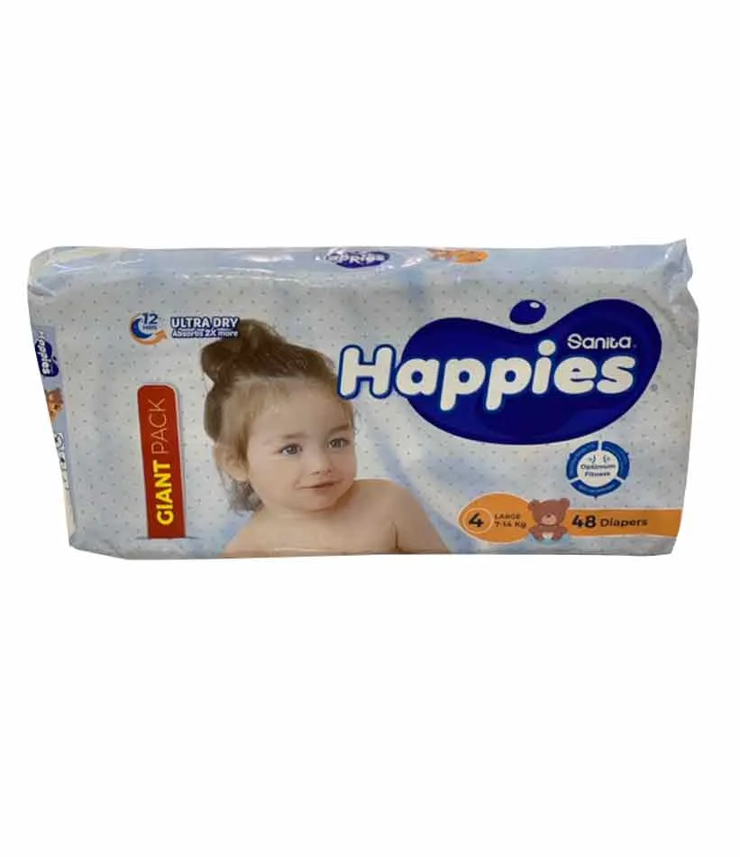 Happies 4 40+8 free diapers