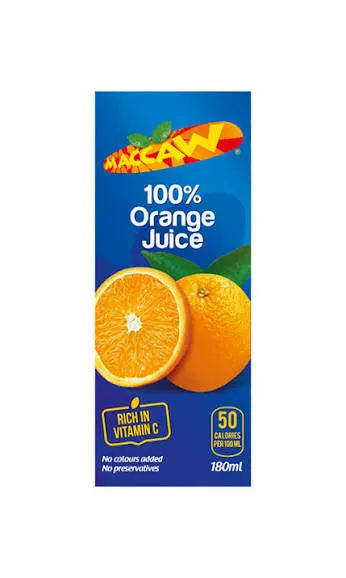 Maccaw orange juice 180ml