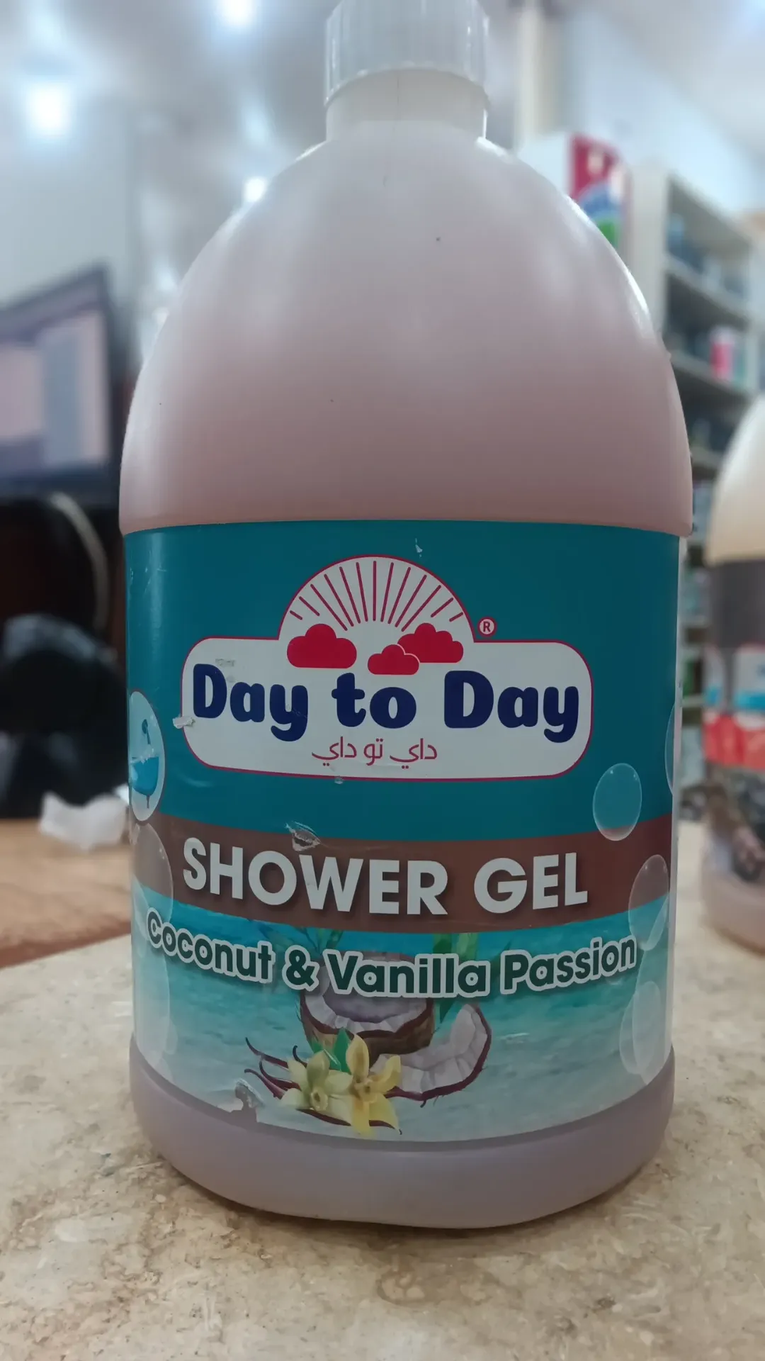 Day to day shower gel coconut and vanilla 3.8L