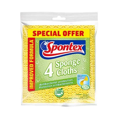 Spontex 4 sponge cloths