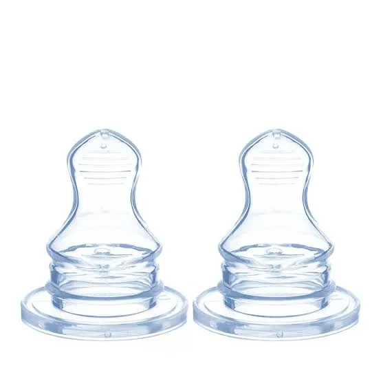 Optimal Ortho-Silicone Nipple 0+  2Pcs