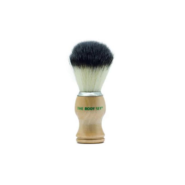 The body set wooden shaving brush