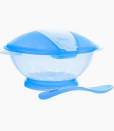 Optimal baby feeding bowl with spoon set