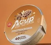A cup cinnamon roll 40g protein