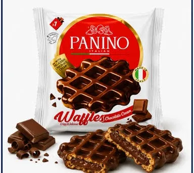 Panino waffle cookies chocolat au lait