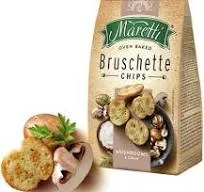 Bruschette mushrooms and cream
