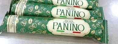 Panino wafer roll pistachio cream