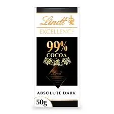 Lindt 99% cocoa absolute dark 50g