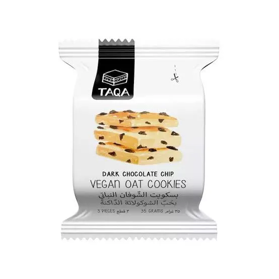 Taqa dark chocolate oat cookies